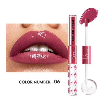 16 Colors Double Ended Highlighting Lip Gloss - High-shine Long-lasting✨