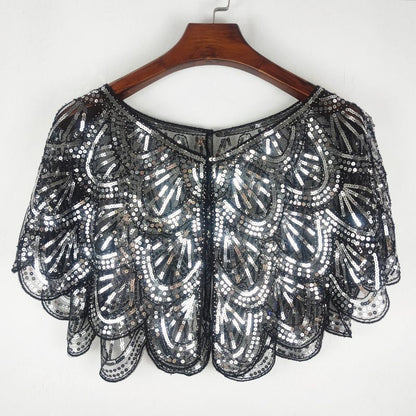 Women’s Elegant Sequin Beaded Shawl