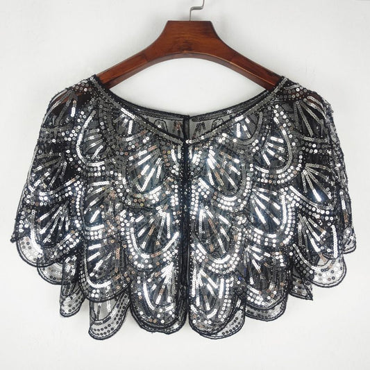 Women’s Elegant Sequin Beaded Shawl