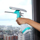 4 in 1 Multi-Function Glass Cleaner - Wiper Squeegee Brush And Sprayer In One Unit!