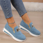 👍Women's Casual Platform Slip-on Sneakers👞