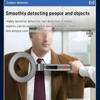 High Sensitive Detection LED Flashing Alarm Metal Detector