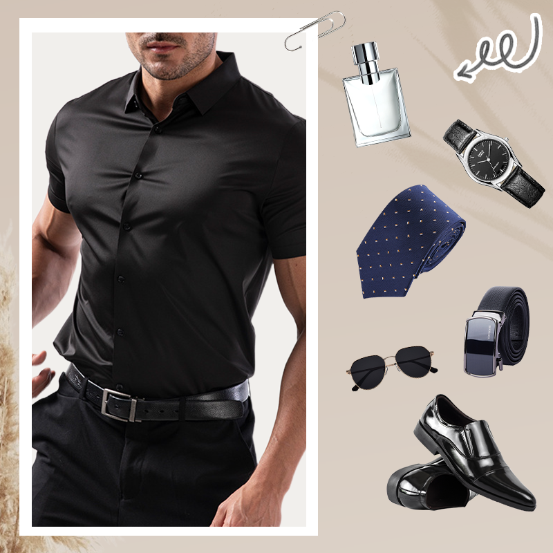 ✨ 50% OFF✨Men's Short Sleeve 4-Way Stretch Shirt