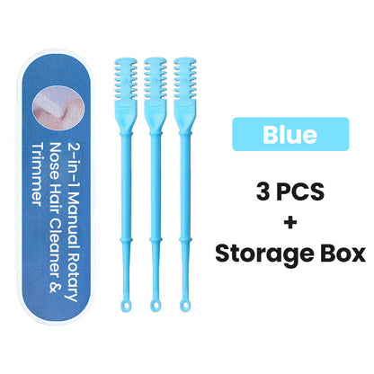 Special Gift - 2-in-1 Manual Rotary Nose Hair Cleaner & Trimmer