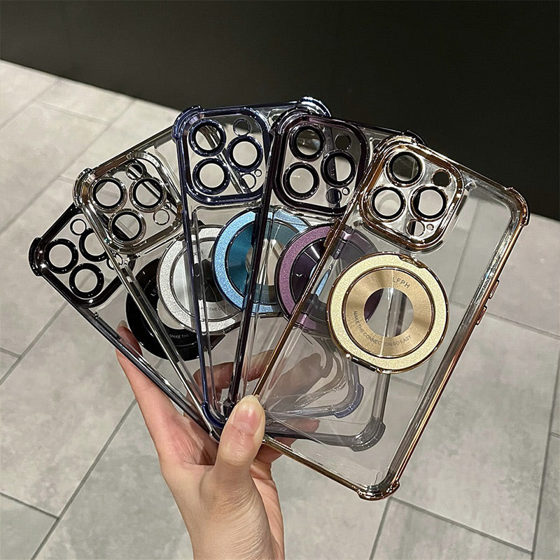 Powerful Protection Case with Magnetic Invisible Stand for iPhone