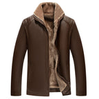Men‘s Quilted Faux Leather Jacket