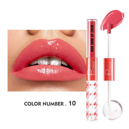 16 Colors Double Ended Highlighting Lip Gloss - High-shine Long-lasting✨