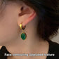 Emerald Necklace Earrings Bracelet