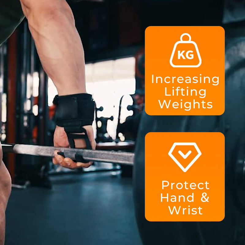 🔥Heavy Duty Weight Lifting Wrist Hook Straps