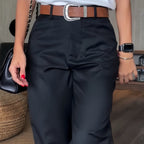 Women's High Waist Casual Straight Blazer Pants
