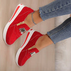 👍Women's Casual Platform Slip-on Sneakers👞