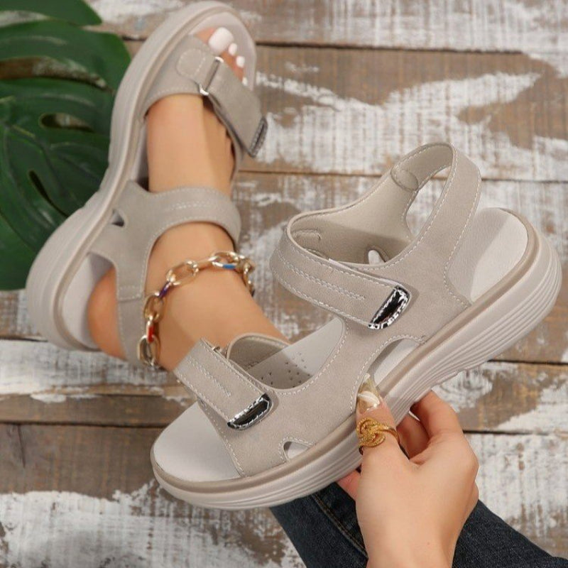 🔥Women’s Wedge Sandals with Hook & Loop Straps