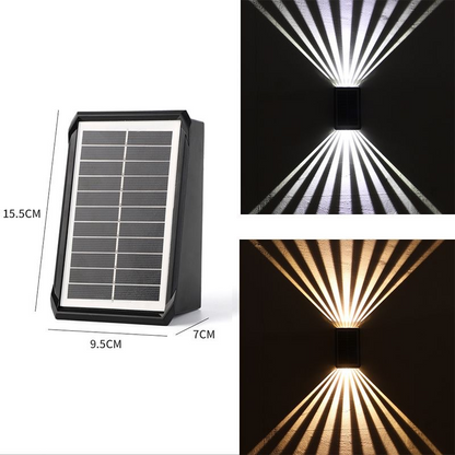 Solar Outdoor Waterproof Wall Light Set