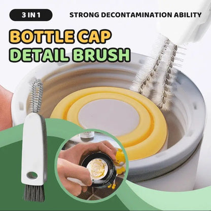 3 in 1 Bottle Cap Detail Brush