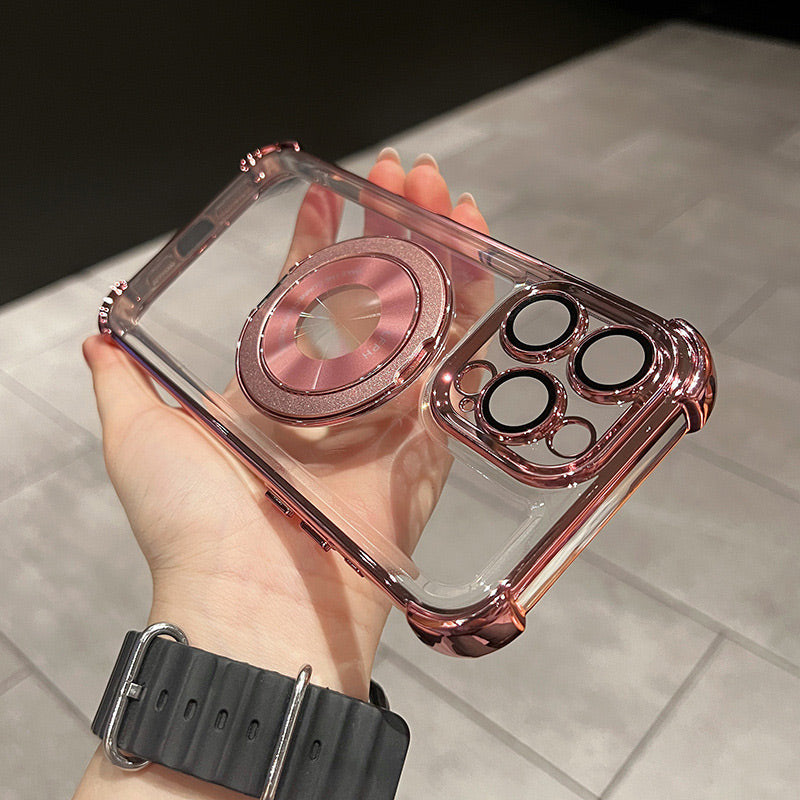 Powerful Protection Case with Magnetic Invisible Stand for iPhone