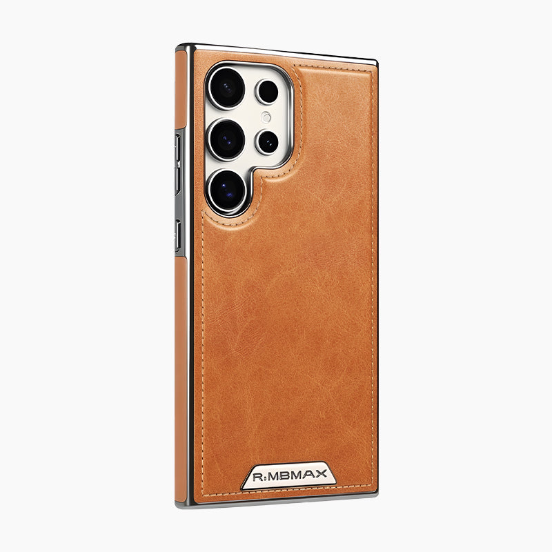 Leather Exterior and Suede Interior Luxury Case Cover for Samsung S Series