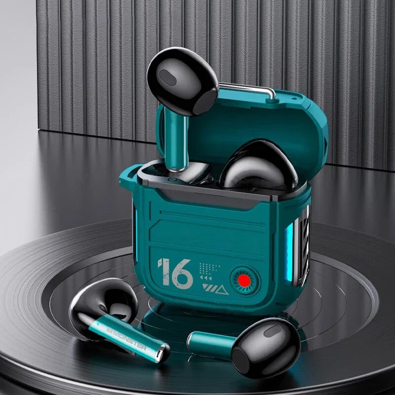 In-Ear Bluetooth Headphones with Mecha style Case