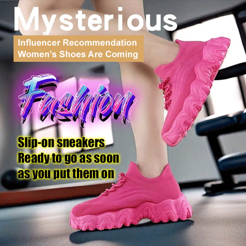 Women's Ultra-Comfort Breathable Lace-Up Knit Sneakers