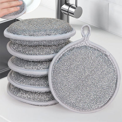 Kitchen Double-sided Round Sponge Brush
