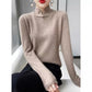 Winter Half Turtleneck Retro Buckle Pullover Knitted Sweater
