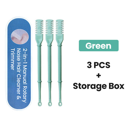Special Gift - 2-in-1 Manual Rotary Nose Hair Cleaner & Trimmer