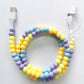 🔥2-In-1 USB To Type-C ＆ Lighting Beaded Charger Cord