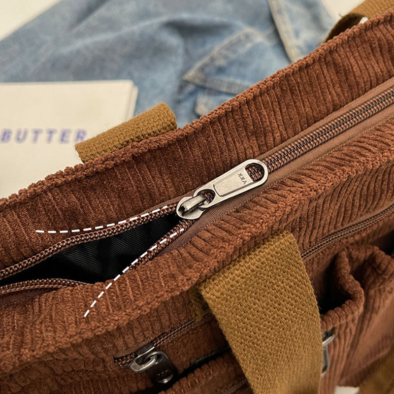 Vintage Solid Color Shoulder Bag