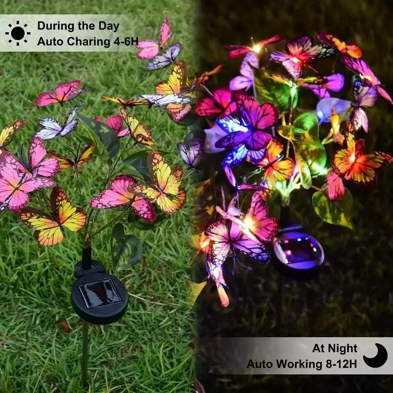 🦋Solar Outdoor Butterfly Lights💐