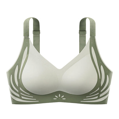 ✨Color-Blocked Non-Marking Gathered Push-Up Bra