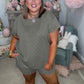 Women's Fashion Summer Square Patterned Top & Short Pants Set