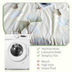 Cooling Breathable Floral Bed Sheet 4-Piece Set