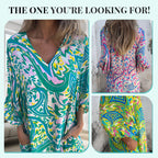 Vibrant Bohemian Printed Maxi Dress