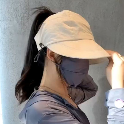 Outdoor UV Protection Hollow Top Sun Hat