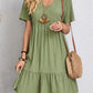 💃Loose Casual Tie Waist Flowy Dress👚