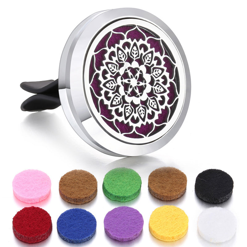 🔥Air Freshing Car Vent Diffuser Set with Clip & 10 Aroma Pads