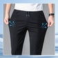 Elastic Waist Straight-Leg Pants for Men