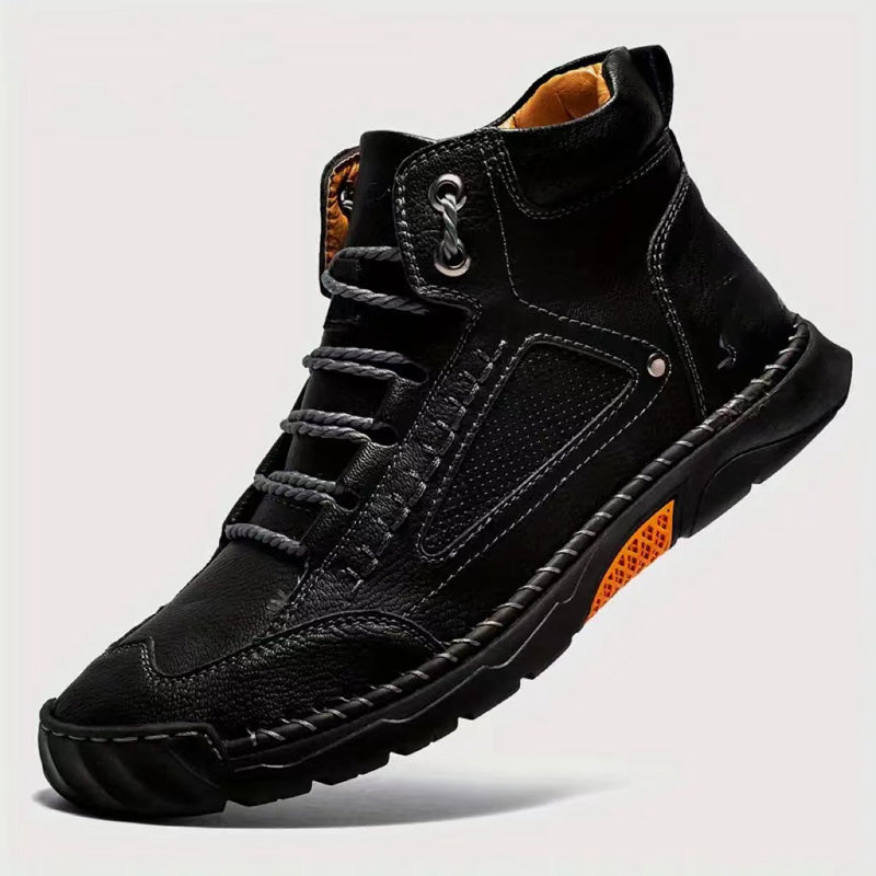💥Hot Sale💥Stylish Hand-Stitched Flat Sole Men's Boots💥Ultimate comfort💥