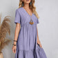 💃Loose Casual Tie Waist Flowy Dress👚