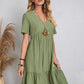 💃Loose Casual Tie Waist Flowy Dress👚