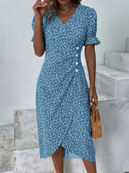 🌷Women's Floral V-neck Printed Dress