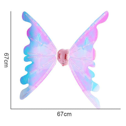 🔥Rechargeable Electric Fairy Wings with LED Lights and Music🧚‍♀️
