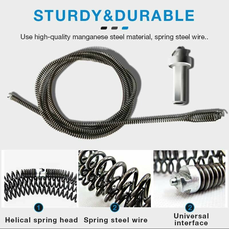 🚽 Electric Drain Dredging Spring – Powerful Unclogging, Flexible Cable & Easy to Operate 🛠️