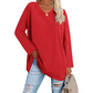 💋Women's Loose Long Sleeve Fashion V-neck Top