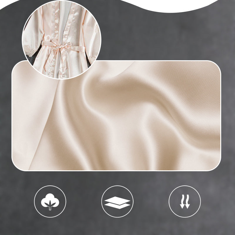 Women's Sexy Lace Trim Sleepwear Five-Piece Sets