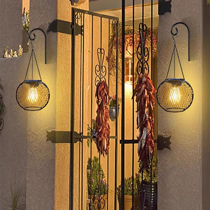 💡🌟Retro Metal Solar Lanterns