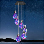 💡Outdoor Colorful LED Solar-Powered Light Bulb Wind Chimes🌠
