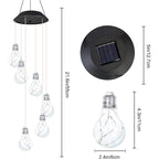 💡Outdoor Colorful LED Solar-Powered Light Bulb Wind Chimes🌠