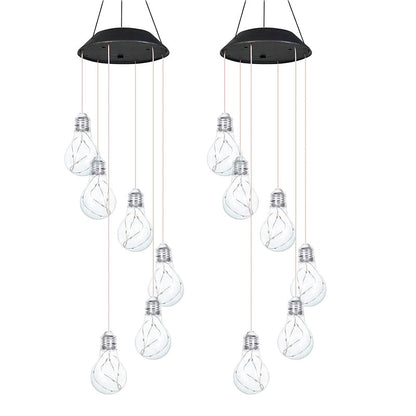 💡Outdoor Colorful LED Solar-Powered Light Bulb Wind Chimes🌠