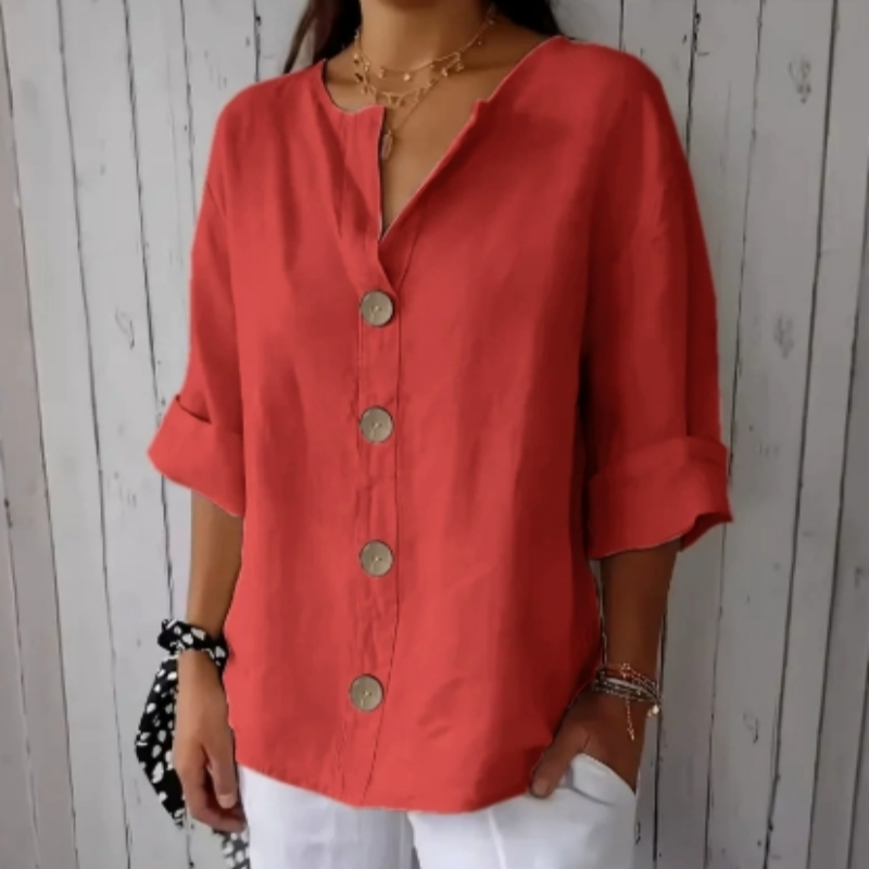 💥Limited Time Big Sale OFF💥Women's Loose Fashion Button Top