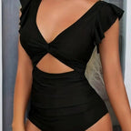 👗Sexy Ruffled One-piece Swimsuit